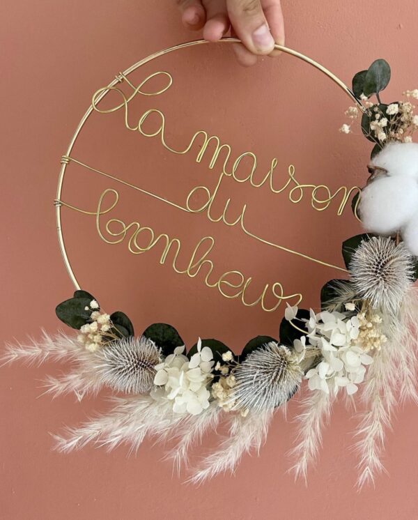 Couronne de fleurs séchées Lina – Image 4