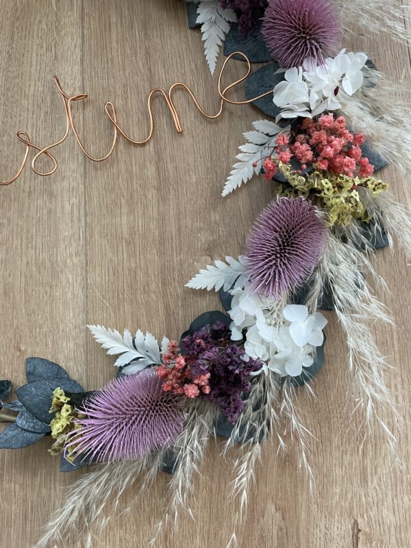 Couronne de fleurs séchées Gloria – Image 4
