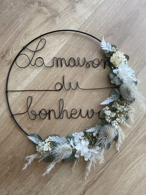 Couronne de fleurs séchées Lina – Image 2