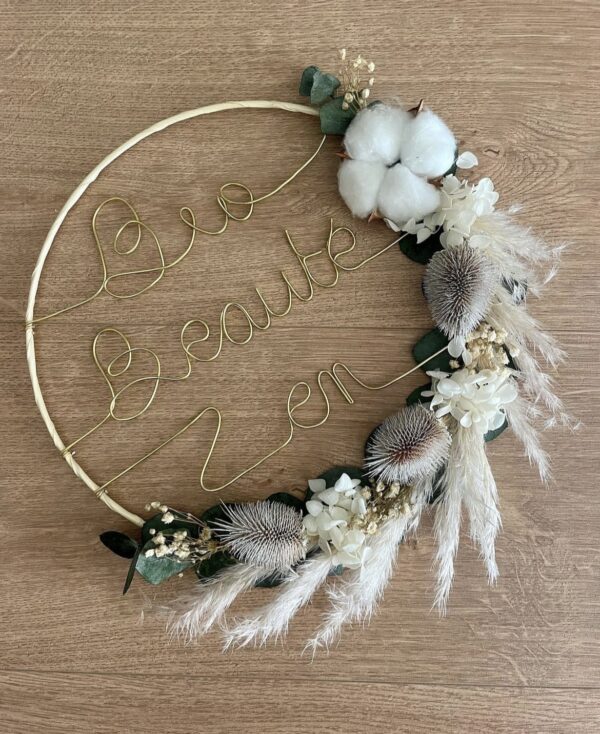 Couronne de fleurs séchées Lina – Image 5