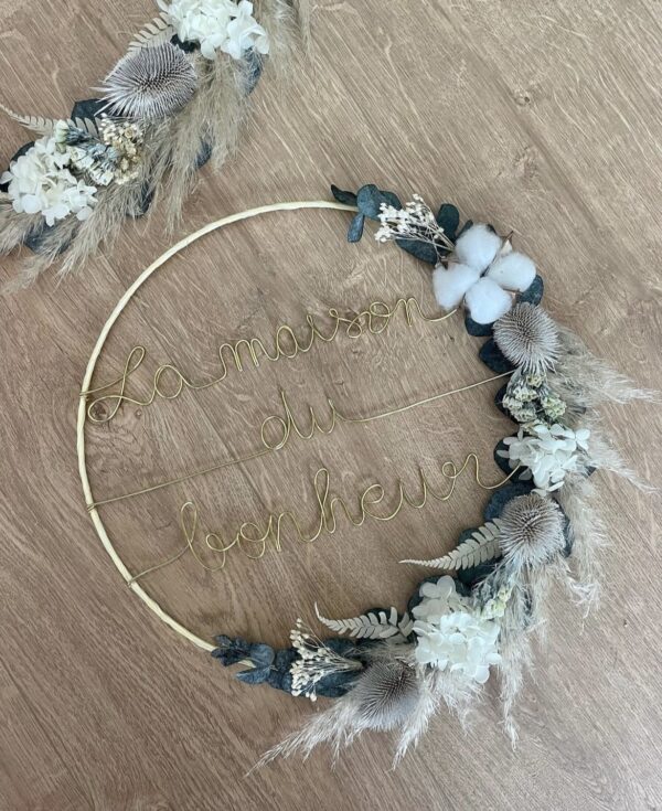 Couronne de fleurs séchées Lina – Image 6