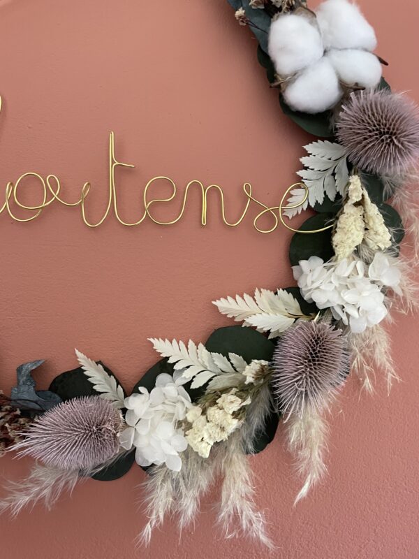 Couronne de fleurs séchées Emma – Image 2