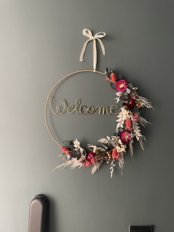 Couronne de fleurs séchées Valentina – Image 4