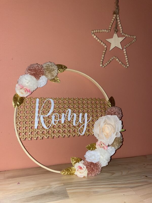 Couronne de fleurs cannage – Image 3