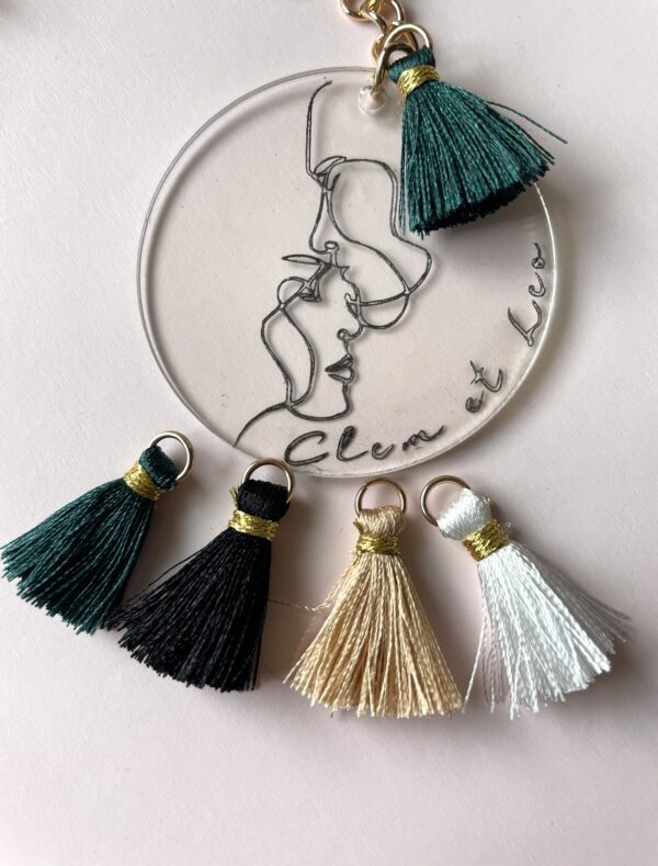 Porte clef gravé personnalisé – Image 4