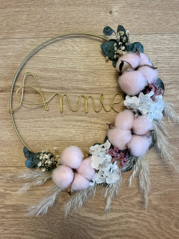 Couronne de fleurs séchées Anna – Image 3