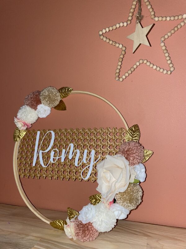 Couronne de fleurs cannage – Image 5