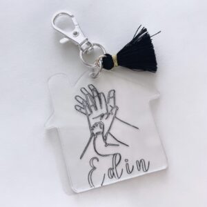 Porte clef gravé personnalisé maison