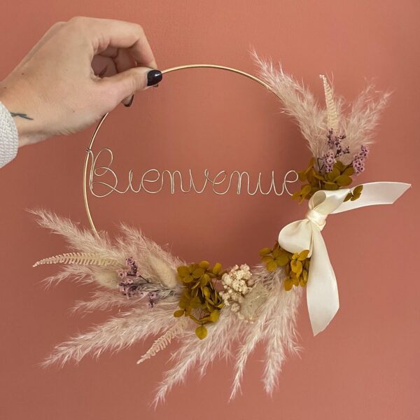 Couronne de fleurs séchées Olivia – Image 7
