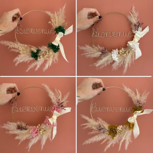 Couronne de fleurs séchées Olivia – Image 10