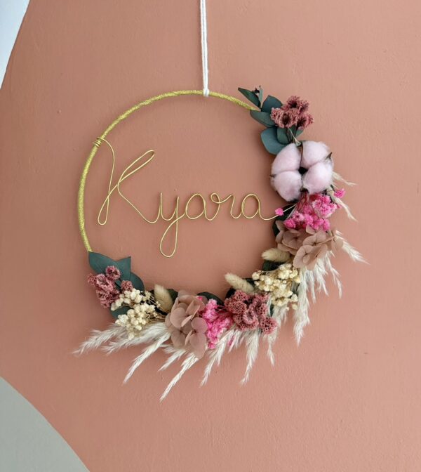 Couronne de fleurs séchées Kyara