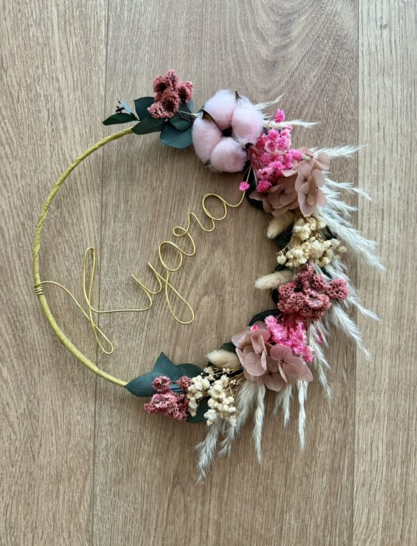 Couronne de fleurs séchées Kyara – Image 2